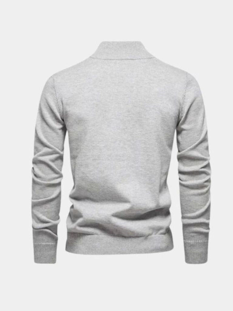Men’s Knit Knit Sweater – Half Zip Knitwear Casual Everyday Knitwear