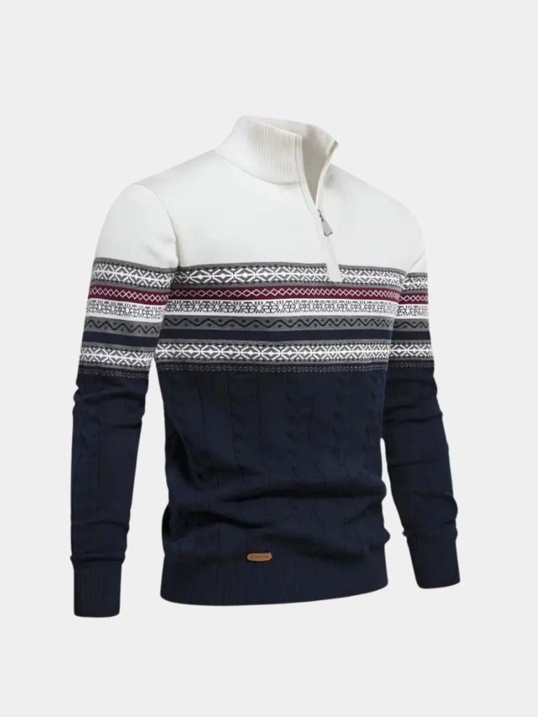 Men’s Knit Sweater – Half Zip Pullover Casual Everyday Knitwear